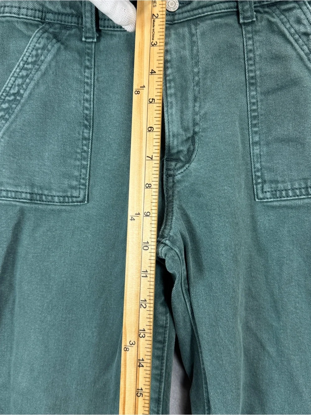Gap Kids Girls Size 14 High Stride Ankle Wide Leg Pants Moores Green